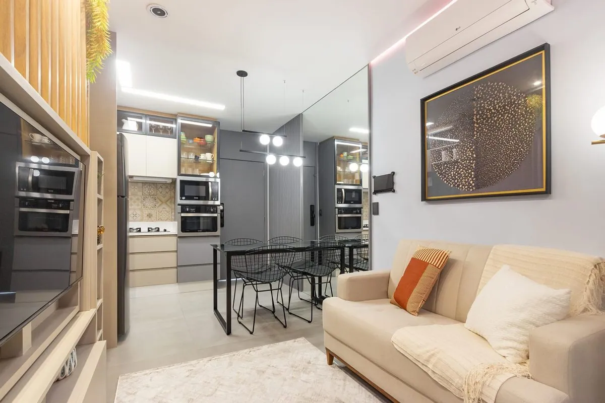 Decorado · sala e cozinha